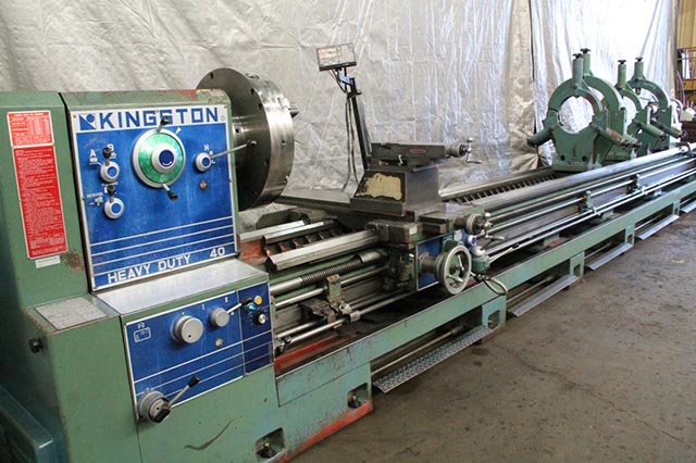 40" x 280" KINGSTON ... LATHE 4-1/16" SPINDLE HOLE